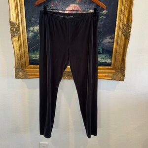 Eileen Fisher Gray Velvet Pull On Skinny Pants / Leggings Size M